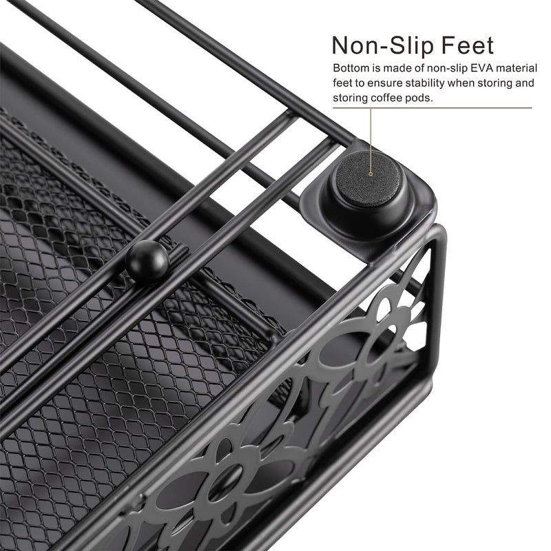 Flagship K Cup Drawer Holder for Keurig Pods K Cup Storage Organizer Drawer Save Space Countertop Kitchen (42 Pods) - Image 4